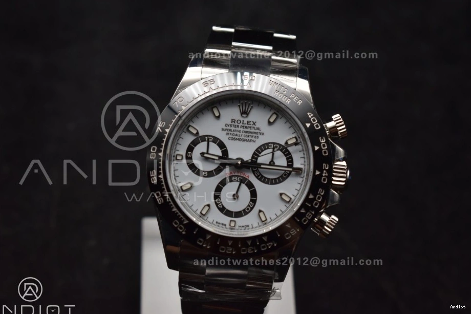 Steel Dial Daytona 1:1 Bracelet on SB VSF White DD4130 Edition Best 904L SS 116500 0323